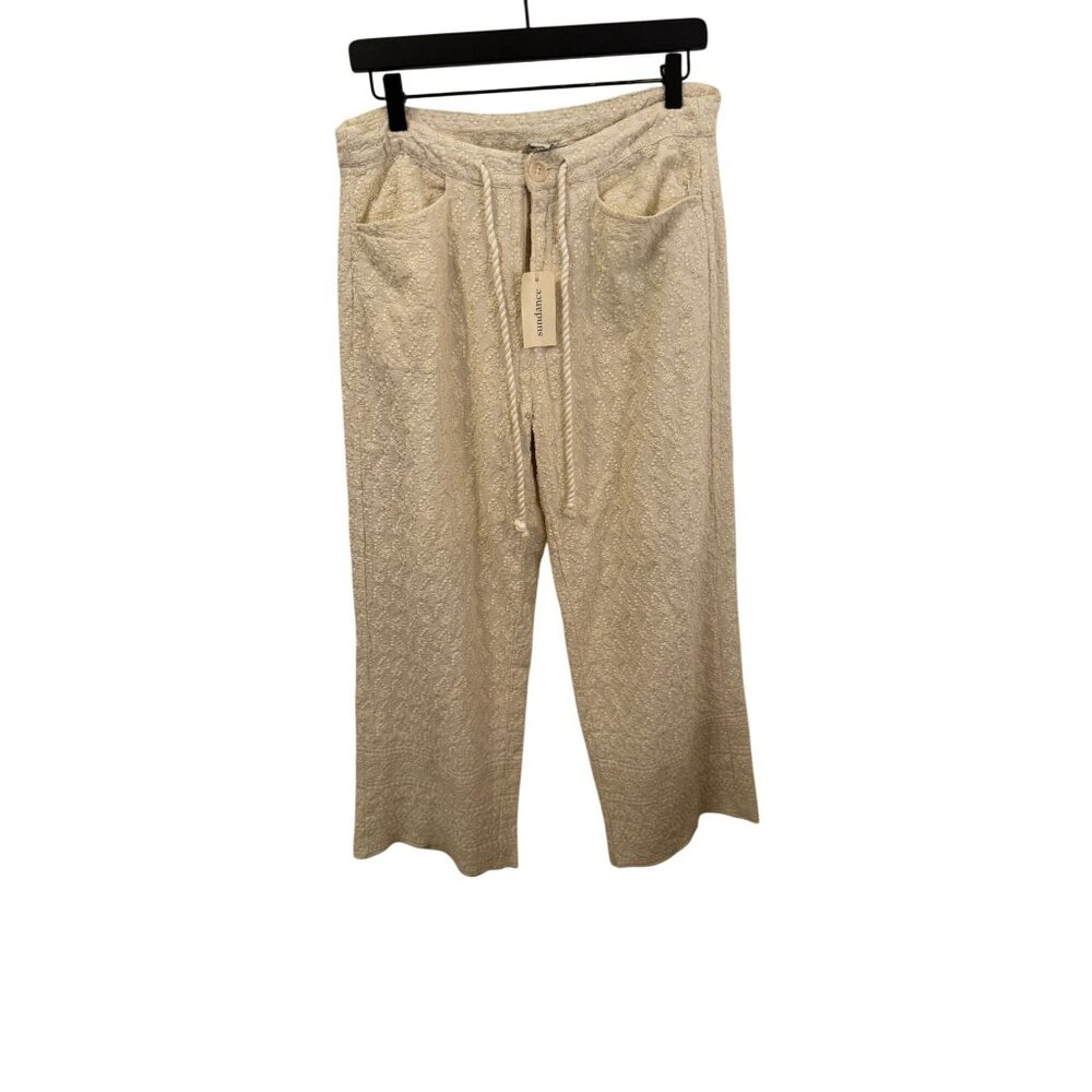 NWT Sundance cream floral pants size 10